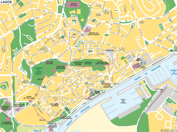 city center map of lagos